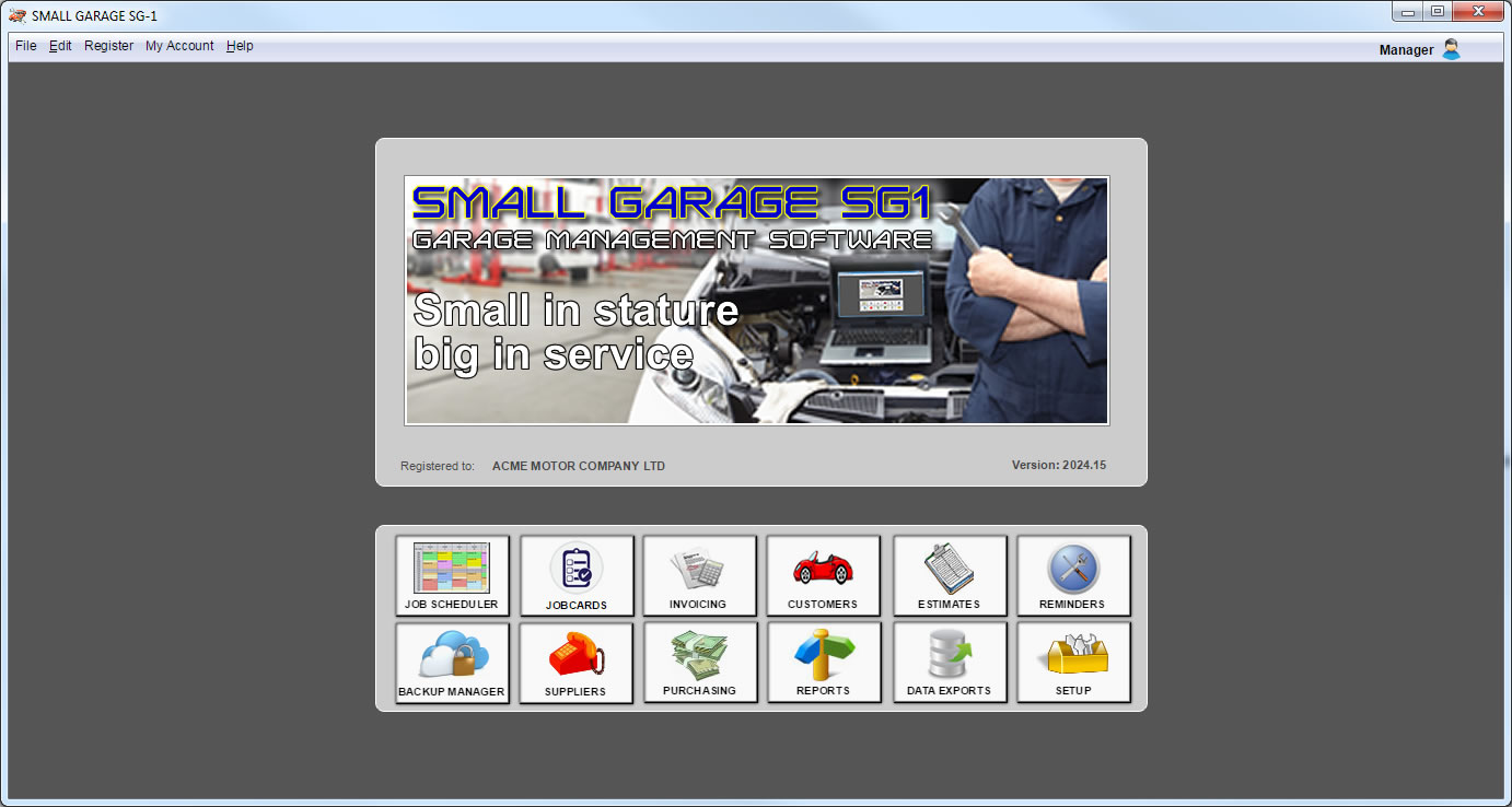 Small Garage Software